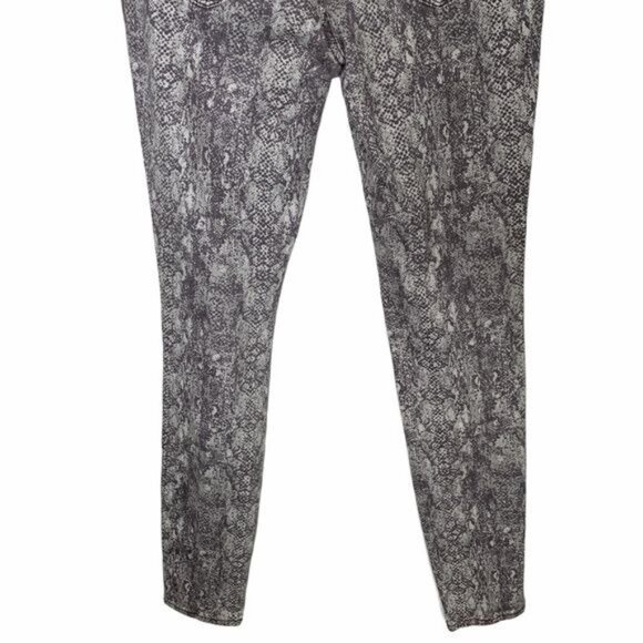 Jessica Simpson Kiss Me Super Skinny Jeans Gray Snakeskin Print Size 26 - Picture 7 of 11